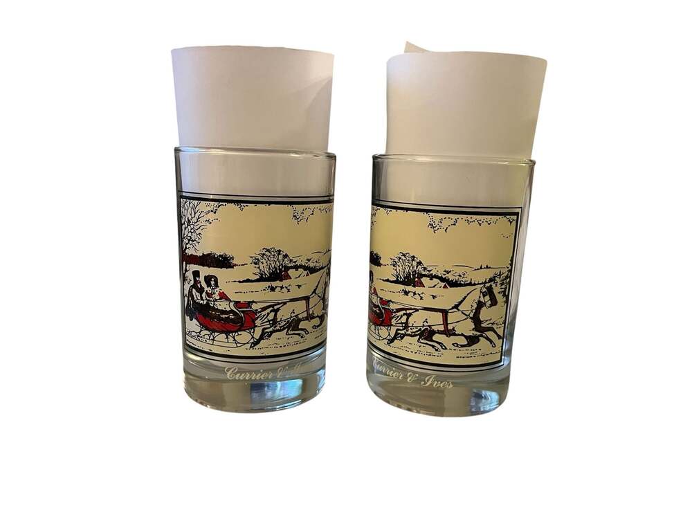 Set of 2 Vintage Arby's 1981 Drinking Glasses